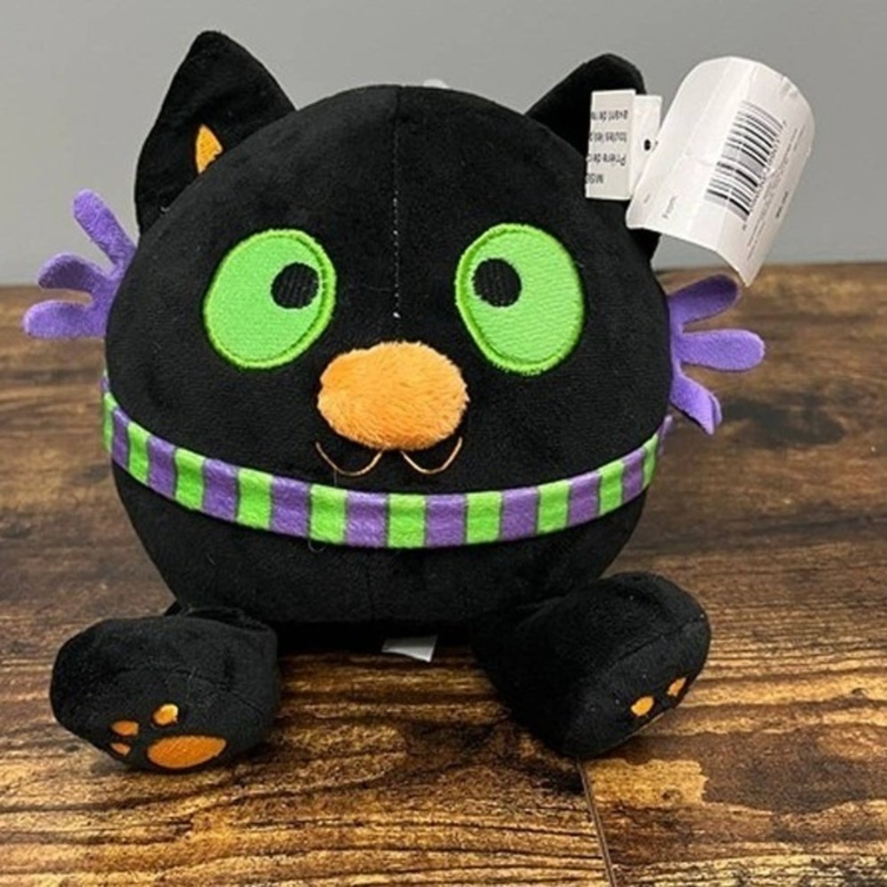 American Greetings Halloween Black Cat Plush Stuffed Animal Toy